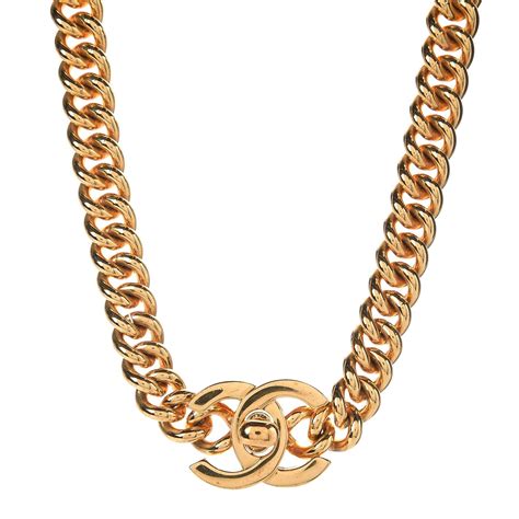 chanel chain link necklace|authentic chanel necklaces.